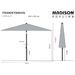 Madison Parasol Corsica 200x250 cm gris - Photo n°6