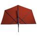 Madison Parasol de balcon Sun Wave 270x150 cm Rouge brique - Photo n°4