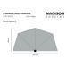 Madison Parasol de balcon Sun Wave 270x150 cm Rouge brique - Photo n°12