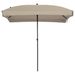 Madison Parasol de jardin Patmos Luxe rectangulaire 210x140 cm écru - Photo n°1
