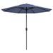 Madison Parasol Paros II Luxe 300 cm Bleu saphir - Photo n°1