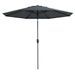 Madison Parasol Paros II Luxe 300 cm Gris - Photo n°1