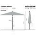 Madison Parasol Paros II Luxe 300 cm Vert sauge - Photo n°6