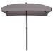 Madison Parasol Patmos Luxe Rectangulaire 210x140 cm Taupe - Photo n°1