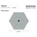 Madison Parasol Tenerife 300 cm Rond Gris - Photo n°8