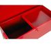 Malle de rangement avec plateau amovible métal rouge Bricodis - Photo n°4