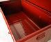 Malle de rangement métal rouge brillant Packaging - Photo n°3
