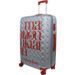 MANOUKIAN Valise Chariot 8 roues 72 cm ABS Rouge/Argent - Photo n°2