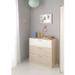 Chambre Enfant Complete style contemporain décor acacia clair et blanc - l 90 x L 190 cm - Photo n°4
