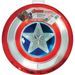 MARVEL Bouclier en plastique métallisé Captain América - 30 cm - Rouge - Photo n°1