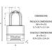 MASTER LOCK Cadenas Haute Sécurité [Combinaison] [Zinc] [Extérieur] M178EURD - Photo n°4