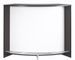 Meuble bar noir SNACK 134 cm – Comptoir de cuisine avec rangement et portes coulissantes - Photo n°1