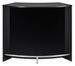 Meuble bar noir SNACK 134 cm – Comptoir de cuisine avec rangement et portes coulissantes - Photo n°1