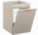 Meuble bas de salle de bain asuspendu vec panier à linge ADEL 40 cm – Design rainuré - Photo n°1