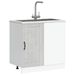Meuble de base de lavabo Lucca gris béton bois ingénierie - Photo n°1
