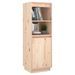 Meuble de rangement 1 porte 1 étagère Loupia 37 cm - Bois pin massif - Photo n°2