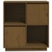 Meuble de rangement 2 portes 2 niches en Pin massif Klara 74 cm - Photo n°1
