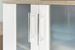 Meuble de rangement 2 portes mélaminé blanc et chêne clair Payne 110 cm - Photo n°8