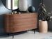Meuble de rangement 3 tiroirs Keliane 135 cm - Noyer et pieds acier noir - Photo n°4