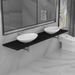 Meuble de salle de bain à 3 pcs Céramique Noir 7 - Photo n°1