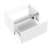 Meuble de salle de bain bois laqué blanc 1 tiroir Teph L 70 cm - Photo n°2