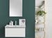 Meuble de salle de bain bois laqué blanc 1 tiroir Teph L 70 cm - Photo n°3