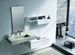 Meuble de salle de bain laqué blanc mat 1 tiroir Selb L 90 cm - Photo n°2
