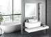Meuble de salle de bain laqué blanc mat 1 tiroir Selb L 90 cm - Photo n°4