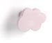 Meuble penderie bois clair avec miroir sans pieds et patère nuage rose - Photo n°2