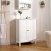 Meuble salle de bain bois blanc 2 portes persiennes - Photo n°7
