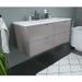 Meuble salle de bain L 120 - 2 tiroirs + vasque - Taupe - RONDO - Photo n°6
