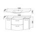 Meuble salle de bain L 120 cm - 2 tiroirs 2 portes + Vasque - Blanc - ONDE - Photo n°6