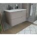 Meuble salle de bain L 80 - 2 tiroirs + vasque - Taupe - RONDO - Photo n°6