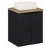 Meuble salle de bain suspendu 2 portes NOVA 50 cm avec vasque blanche GAJA – Élégance minimaliste et gain de place - Photo n°1