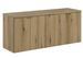 Meuble salle de bain suspendu 5 portes NOVA OAK 140 cm - Photo n°1