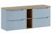 Meuble salle de bain suspendu NOVA Denim 140 cm – Élégance contemporaine et rangement intelligent - Photo n°1