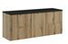 Meuble salle de bain suspendu NOVA OAK 140 cm – 4 tiroirs, 1 porte - Photo n°1
