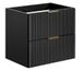 Meuble sous-vasque suspendu 2 tiroirs ADEL – Design rainuré - Photo n°1