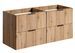 Meuble sous-vasque suspendu 4 tiroirs ADEL 120 cm – Design rainuré - Photo n°1