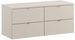 Meuble sous vasque suspendu DALIA Cachemire 120 cm avec plan de travail – 4 tiroirs - Photo n°1