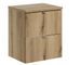 Meuble sous-vasque suspendu NOVA OAK 2 tiroirs avec plan de travail – Naturel et rangement pratique - Photo n°1