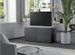 Meuble TV 1 porte 2 tiroirs bois gris Ressi 80 cm - Photo n°2