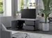 Meuble TV 1 porte 2 tiroirs bois gris Ressi 80 cm - Photo n°3