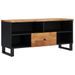 Meuble TV 100x33x46 cm bois d'acacia solide et d'ingénierie - Photo n°12