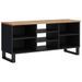 Meuble TV 100x33x46 cm bois d'acacia solide et d'ingénierie - Photo n°9