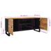 Meuble TV 105x33x46 cm Bois d'acacia massif - Photo n°10