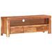 Meuble TV 110x30x40 cm Bois d'acacia massif - Photo n°9