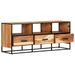 Meuble TV 110x30x45 cm Bois d'acacia massif 2 - Photo n°3