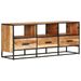 Meuble TV 110x30x45 cm Bois d'acacia massif 2 - Photo n°10