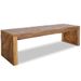 Meuble TV 110x35x36 cm Bois de teck massif - Photo n°1